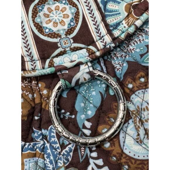 RETIRED Vera Bradley SADDLE UP Crossbody Java Blue Shoulder Bag Purse Hipster - Picture 2 of 6